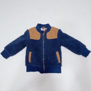 OSHKOSH Baby Toddler Kid Zipper Sherpa Jacket Coat, 100% Polyester, Size 2T